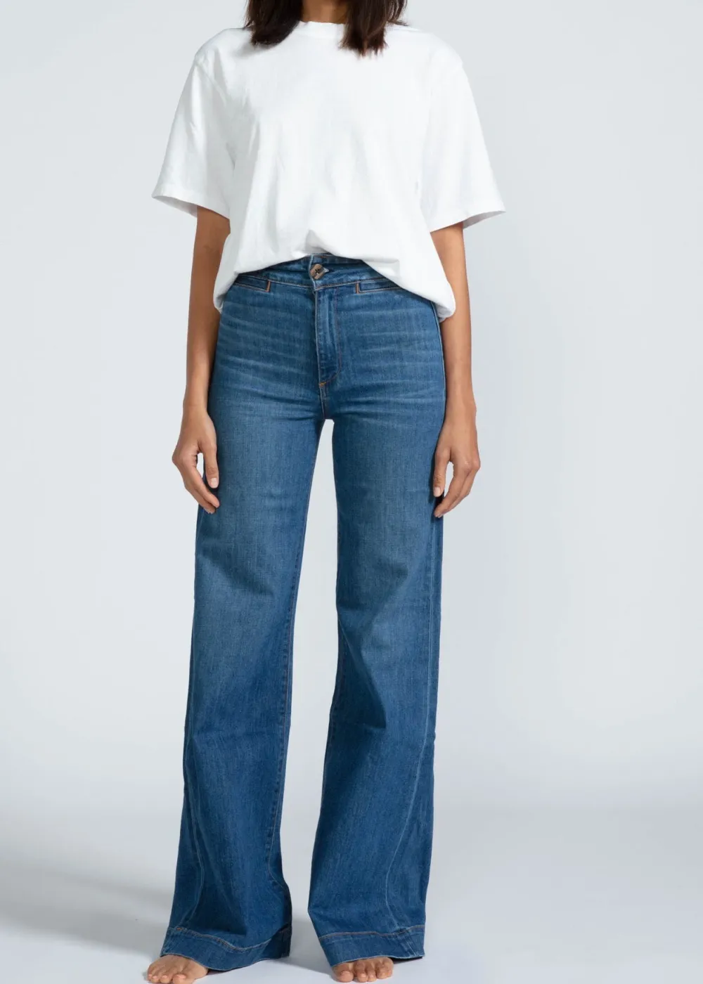 Clearance ASKK NY Brighton Wide Leg Denim | Mercury Bottoms