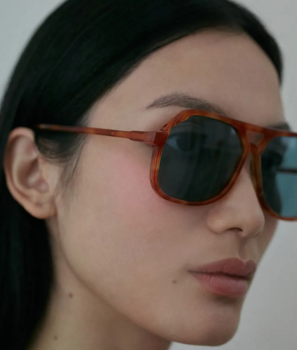 Discount Carla Colour VITO LAPIS OAK / oversized, light tort aviator sunglasses Accessories