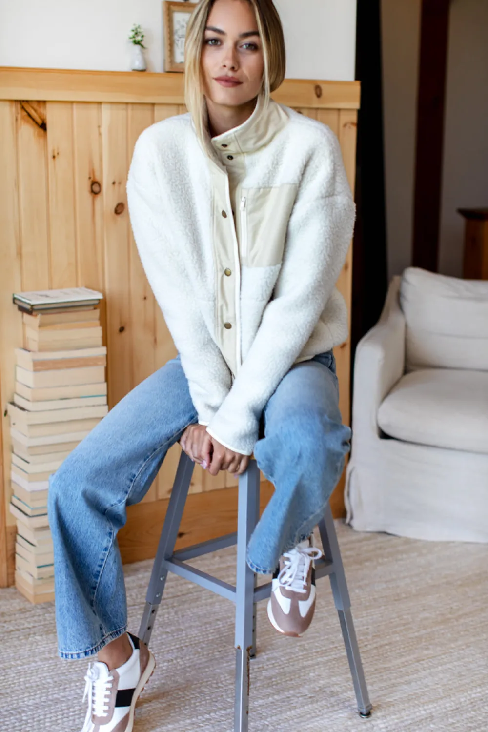 Outlet Daily Trainers Taupe Suede Black Ivory Leather Shoes