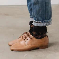 Fashion Either Or Cognac Brown Oxford Shoes Shoes