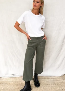 New Emerson Fry Army Pant - Vintage Green Bottoms