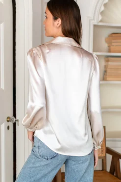 Online Emerson Fry Frankie Blouse in Porcelain Tops