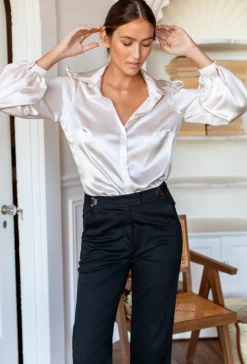 Online Emerson Fry Frankie Blouse in Porcelain Tops