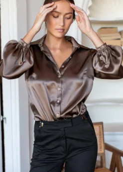 Online Emerson Fry Frankie Blouse in Latte Tops