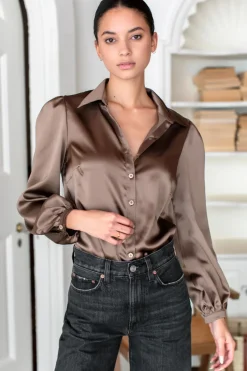 Online Emerson Fry Frankie Blouse in Latte Tops