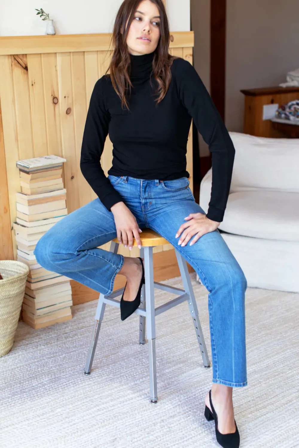 Hot Emerson Fry Lou Walking Slingback in Black Suede Shoes