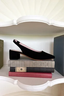 Hot Emerson Fry Lou Walking Slingback in Black Suede Shoes