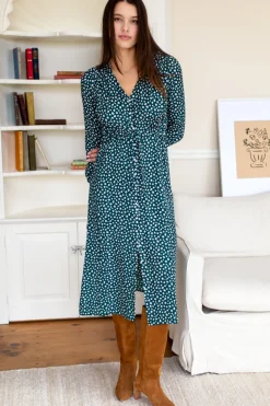 Sale Emerson Fry May Dress - Marguerite Daisy Forest Dresses