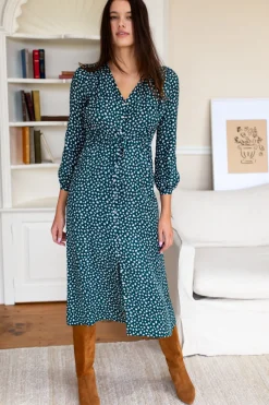 Sale Emerson Fry May Dress - Marguerite Daisy Forest Dresses