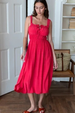 Sale Emerson Fry Pipa Dress in Rococco Red Dresses