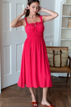 Sale Emerson Fry Pipa Dress in Rococco Red Dresses