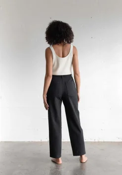 Clearance First Rite Narrow Trouser in Black Bottoms