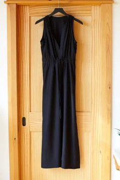 New Grecian Keyhole Dress in Black Dresses