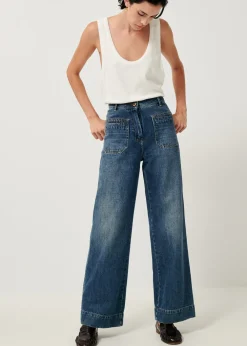 Fashion Johnny O High Rise Denim - Vintage Blue Bottoms