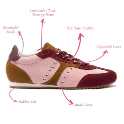 New Larroude Stella Sneaker Trainer in Tulip Shoes