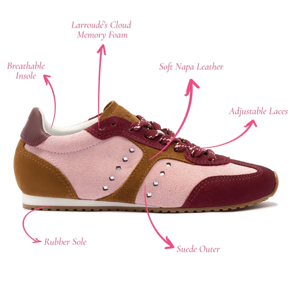 New Larroude Stella Sneaker Trainer in Tulip Shoes