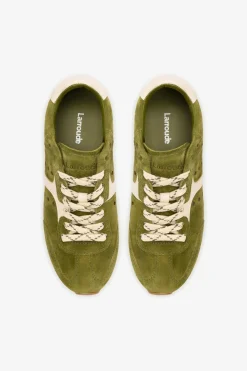 Online Larroude Stella Sneaker Trainer in Seaweed Shoes