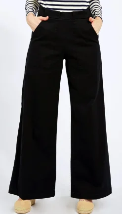 Outlet Long Sabrina Denim Pants | Black Bottoms