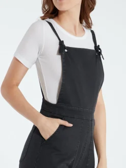 Fashion Loup Knot Overalls l Black Bottoms