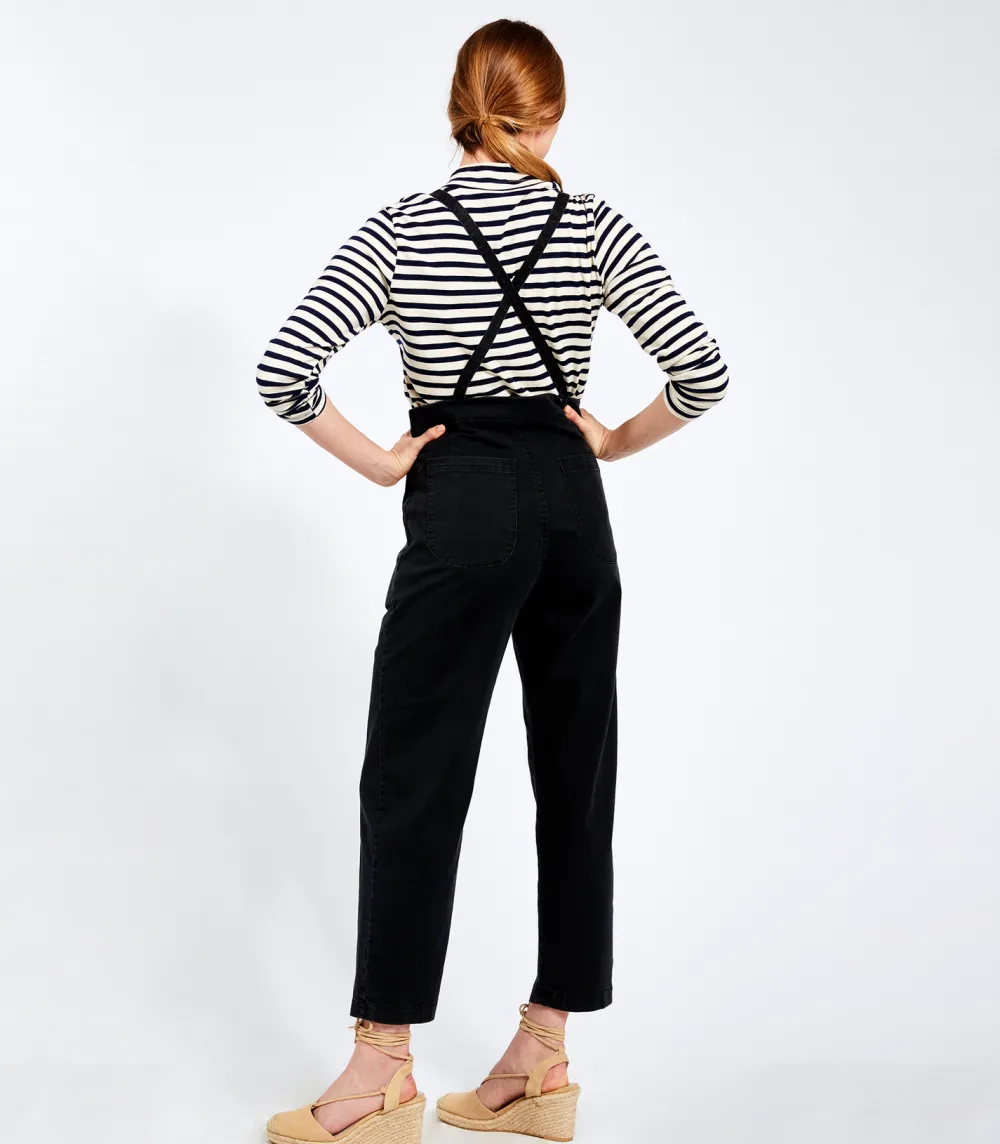 Fashion Loup Knot Overalls l Black Bottoms