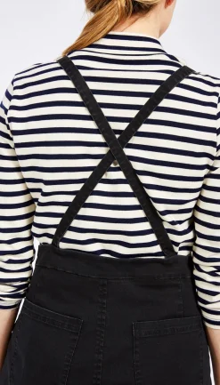 Fashion Loup Knot Overalls l Black Bottoms