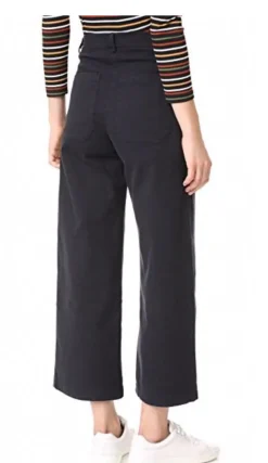 New Loup Simone Wide Leg Denim | black Bottoms