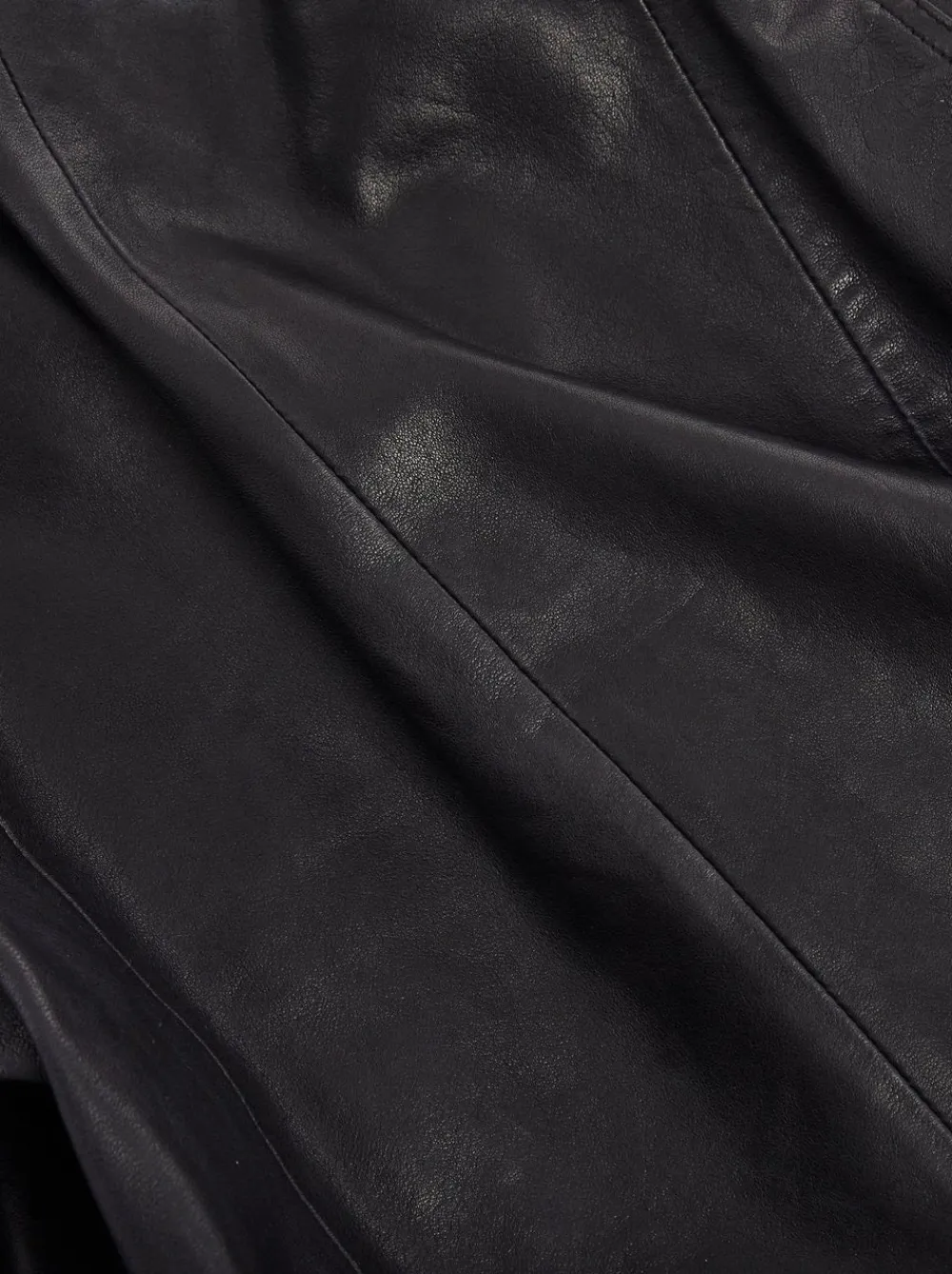 New Maha Ethically Made Black Leather Moto Jacket Outerwear