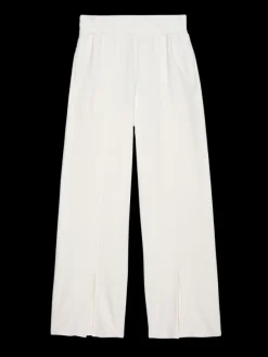 Clearance Nation LTD Lincoln Front Slit Knit Pant in Porcelain Bottoms