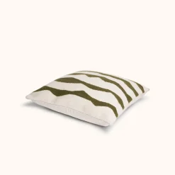 Hot Paso Throw Pillow in Natural/Moss Handmade Beauty | Wellness