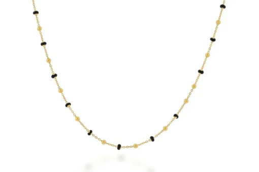 Best Rachel Reid Black Enamel Chain Necklace Handmade Jewelry