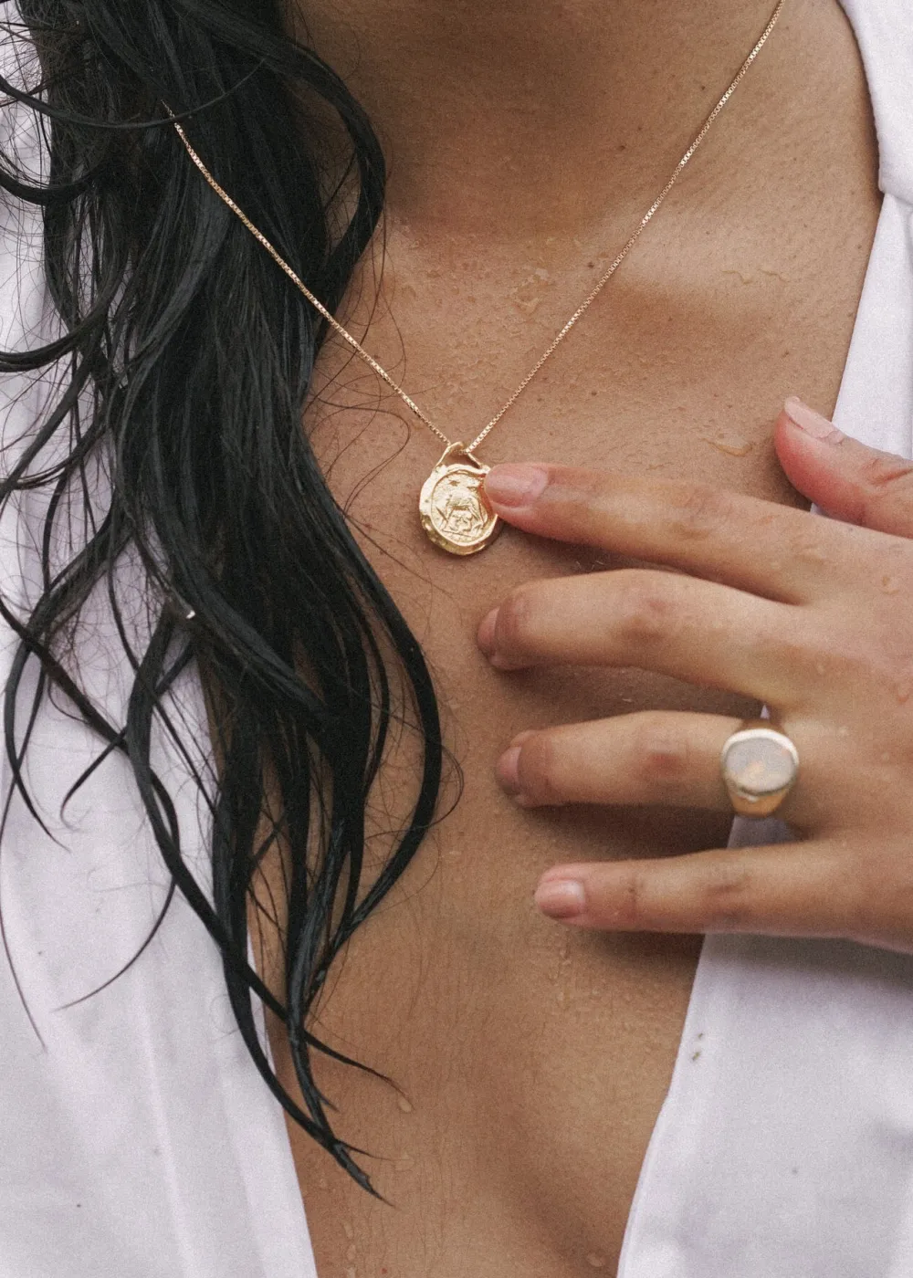 Outlet Roma Gold Coin Necklace Handmade Jewelry