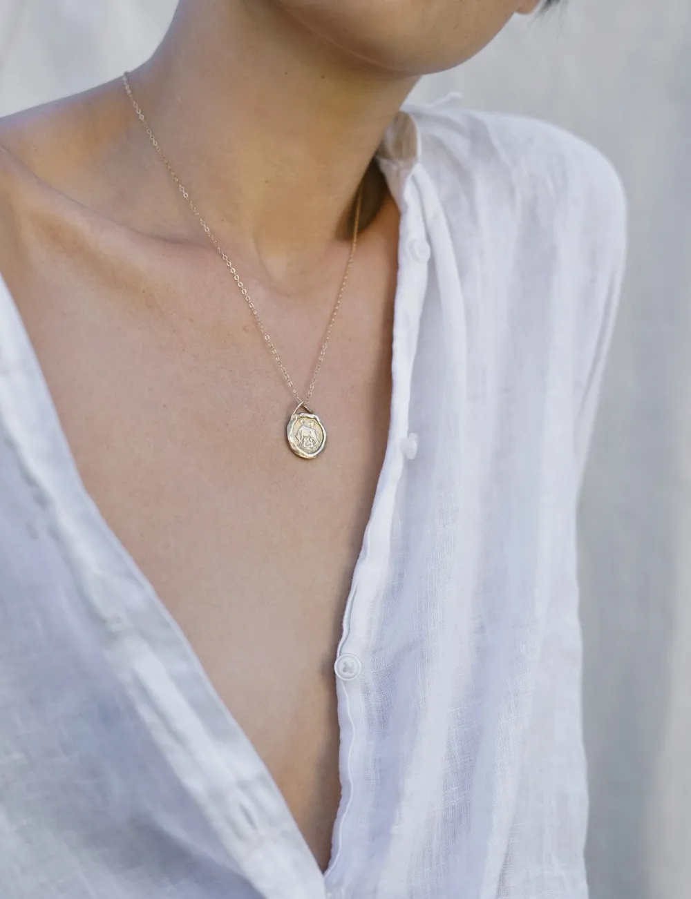 Outlet Roma Gold Coin Necklace Handmade Jewelry