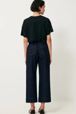 Best Seakey Crop Denim in Dark Rince Bottoms