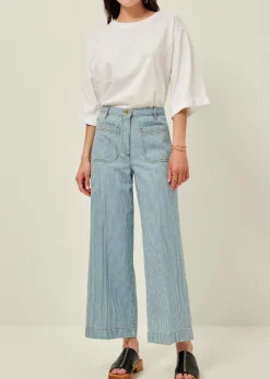 Discount Sessun Aldricks Pants in Coutil Sky Bottoms