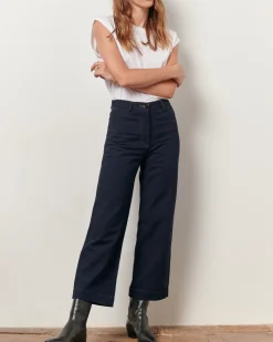 New Sessun Cookie High Rise Wide Leg Denim in Dark Indigo Bottoms