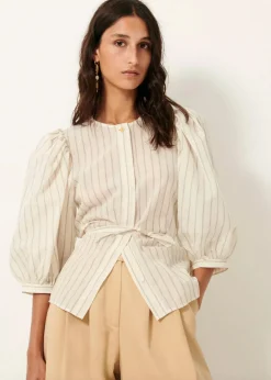 Discount Sessun Georgia Stripe Shirt Tops