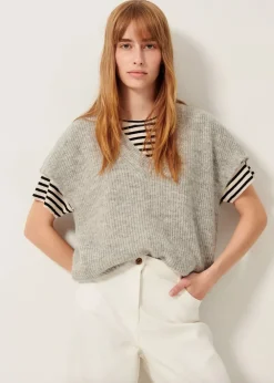 Outlet Sessun Matua Mid Grey Vest Sweater Tops