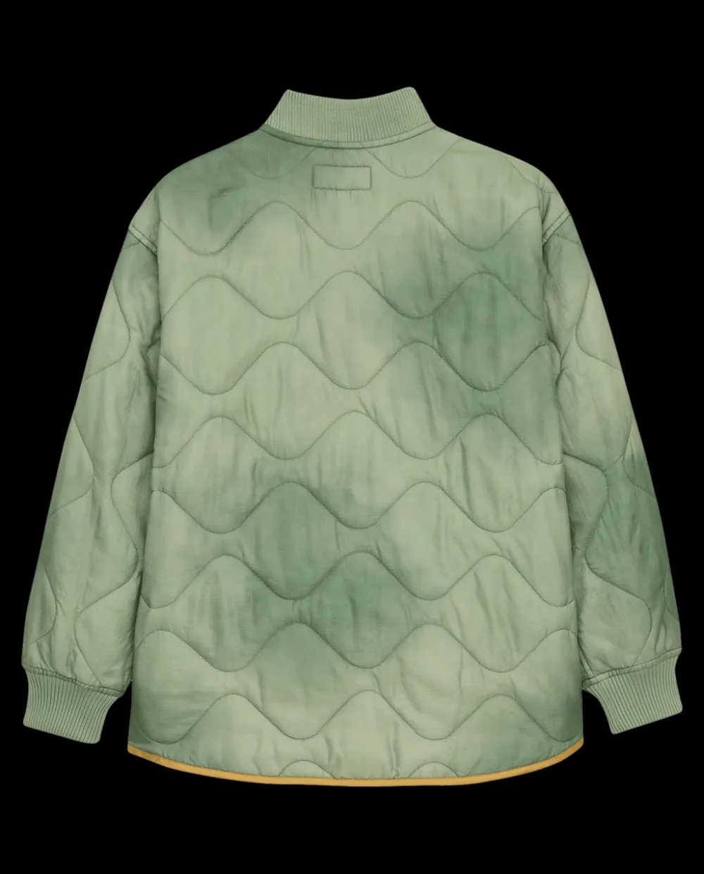 Sale The Great Quilted Liner Jacket Mottled Green Outerwear