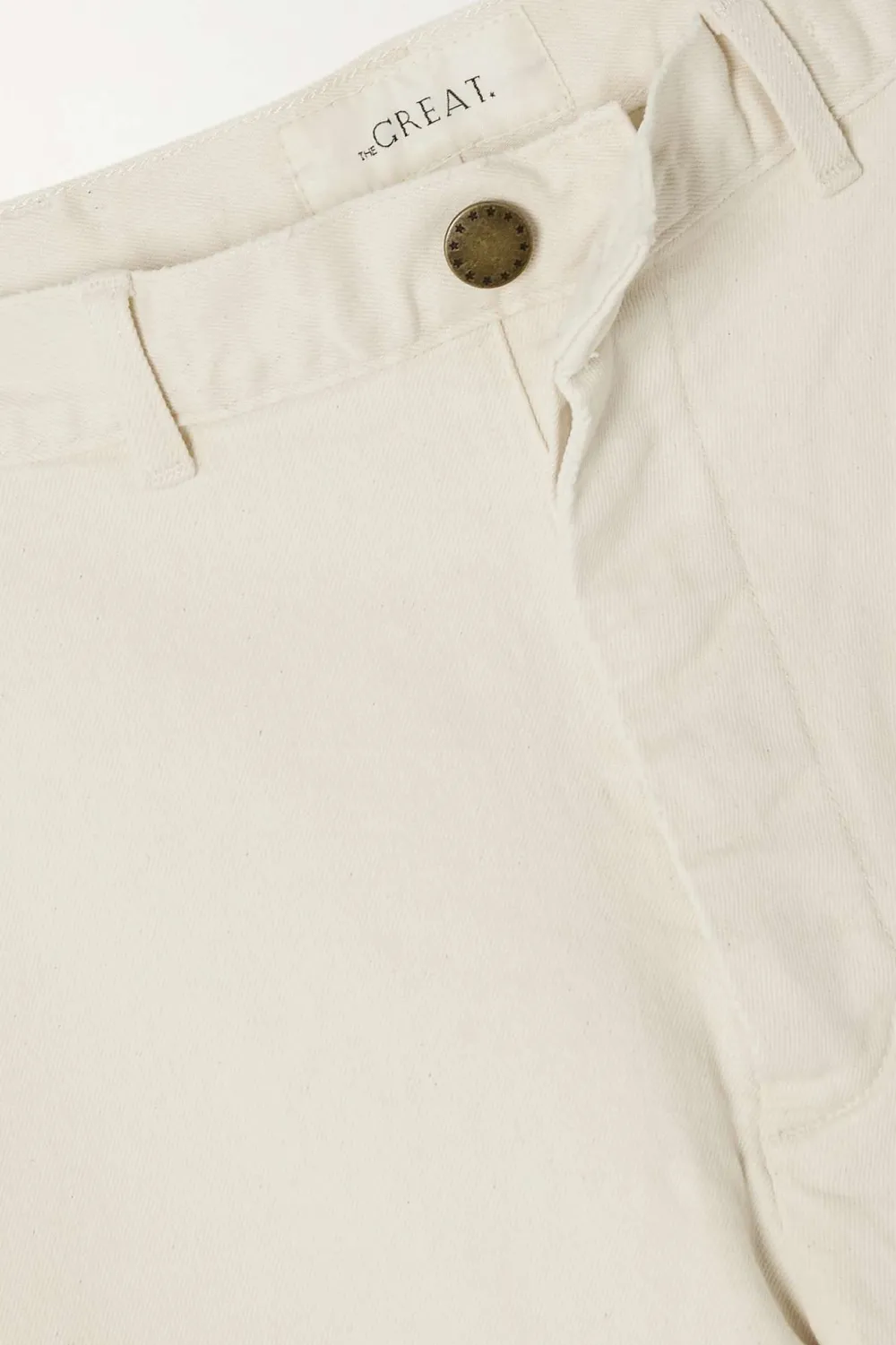 Outlet The Great Seafair Wide Leg Jeans Denim in Stone + Black Bottoms