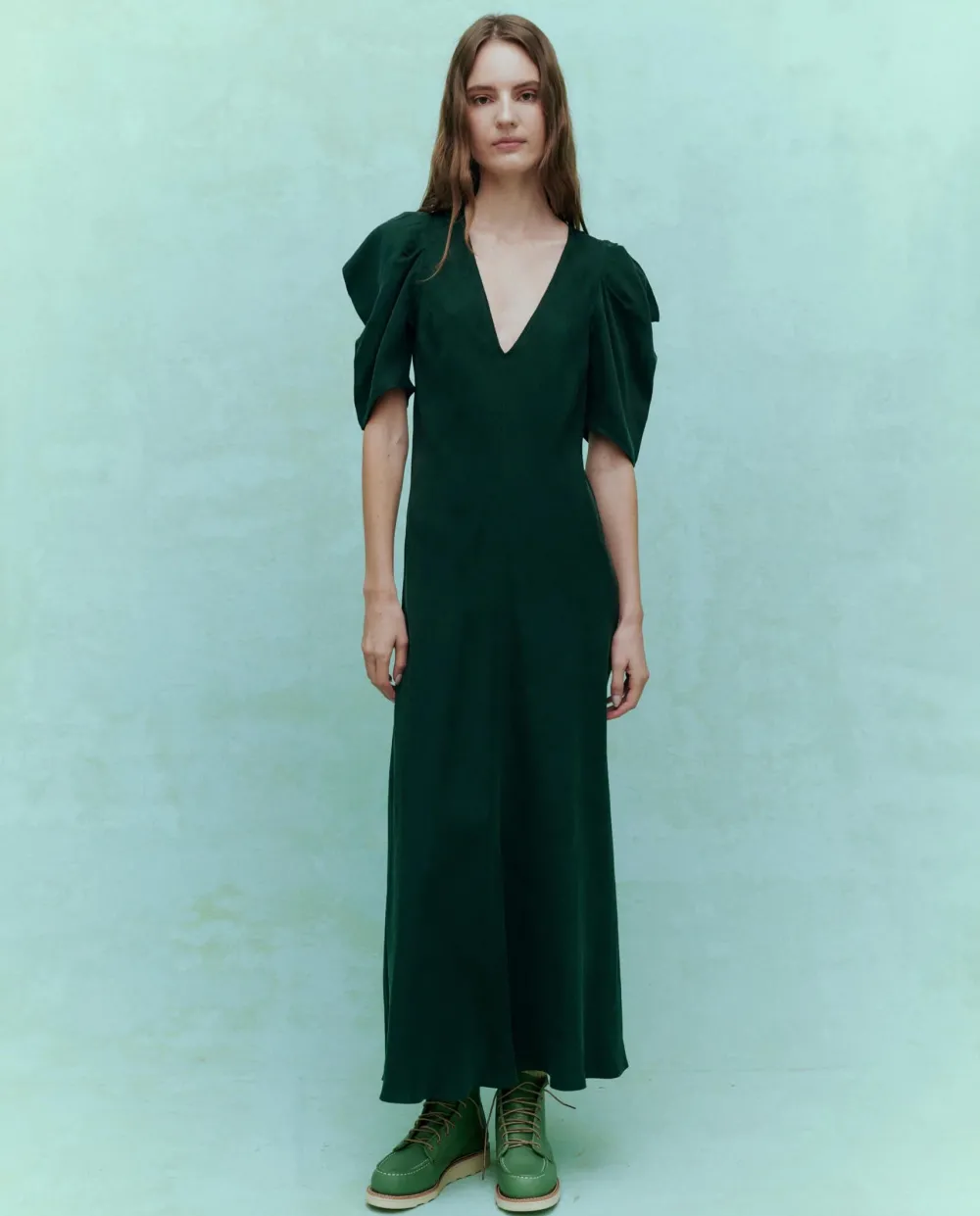 Outlet The Great The Century Dress in Winterpine Dresses