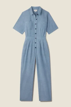 New Trovata Audra Jumpsuit in Vintage Indigo Bottoms