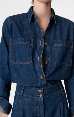 Online Vanessa Bruno Bilkis Denim Shirt Tops