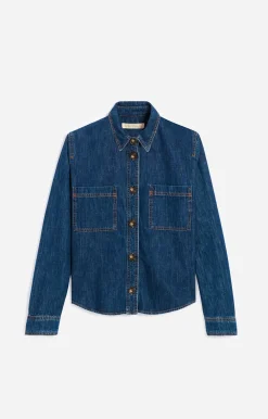 Online Vanessa Bruno Bilkis Denim Shirt Tops