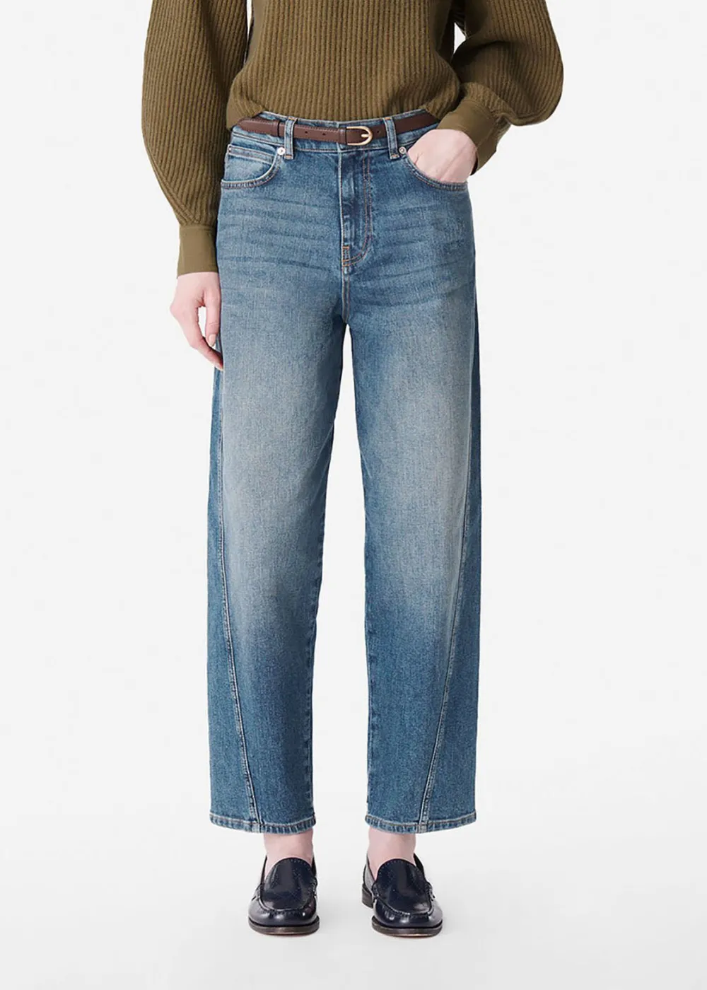 Sale Vanessa Bruno Caleb Denim Jeans in Bleu Gris Bottoms