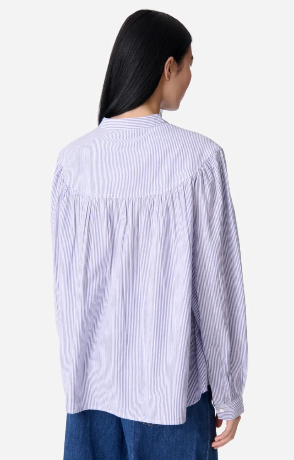 New Vanessa Bruno Chouchou Blouse Blue Stripe Tops