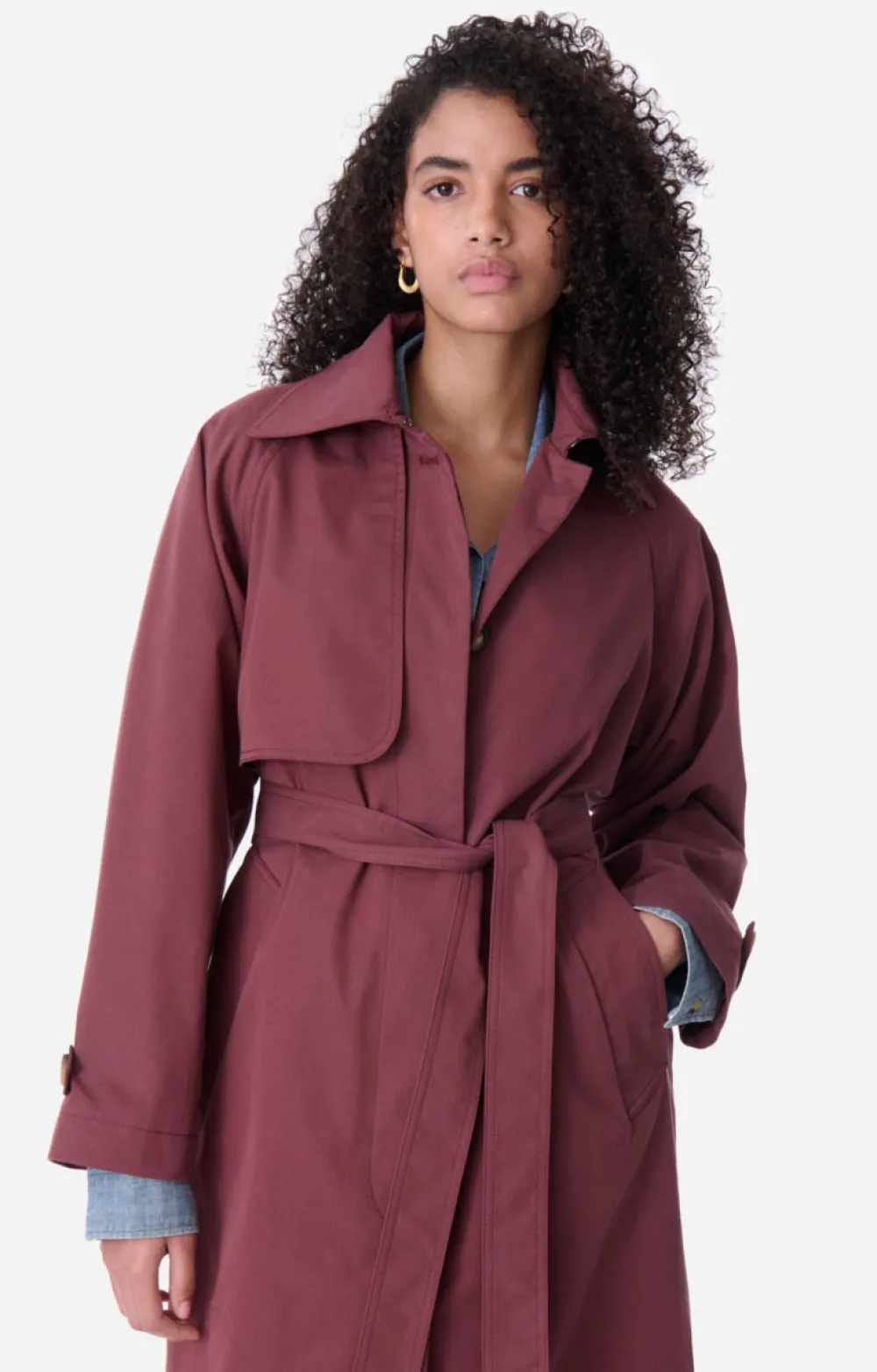 Best Vanessa Bruno Dexter Trench Coat in Fig Outerwear
