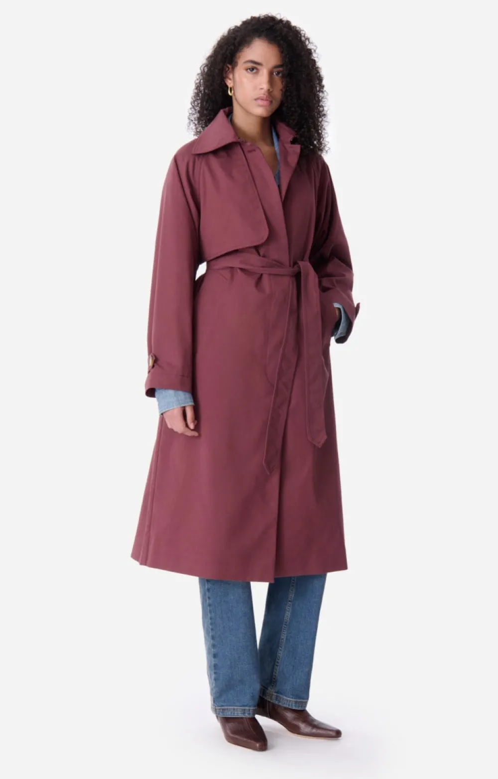 Best Vanessa Bruno Dexter Trench Coat in Fig Outerwear