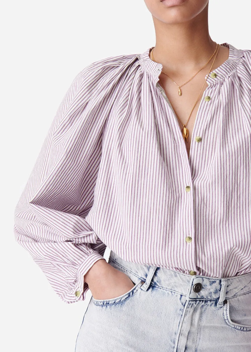 Clearance Vanessa Bruno Sol Button Down shirt in Mure Tops