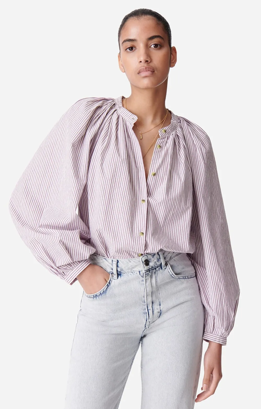 Clearance Vanessa Bruno Sol Button Down shirt in Mure Tops